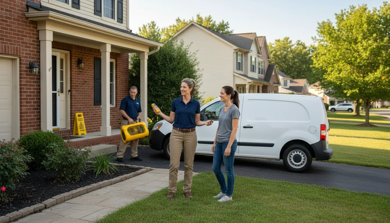 Residential water damage restoration in Leonville, LA